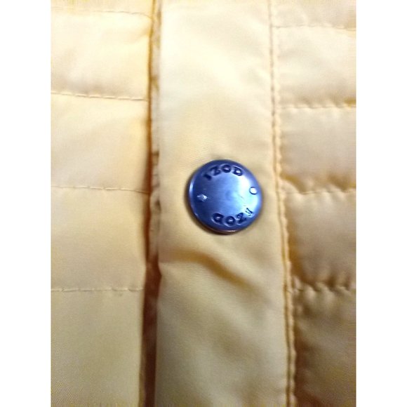 Izod Puff Vest Yellow Size Large PerformX Women Pocket Zip Down Feather - Picture 10 of 14